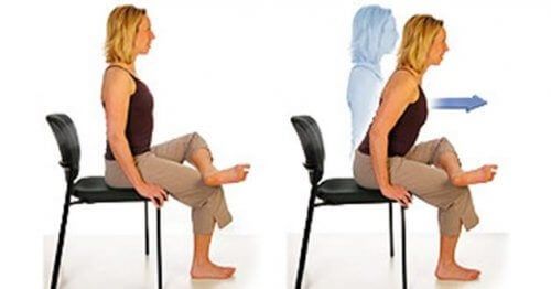 Ćwiczenia fizyczne na krześle