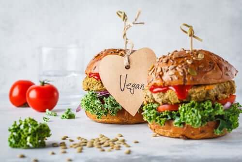 Wegański hamburger