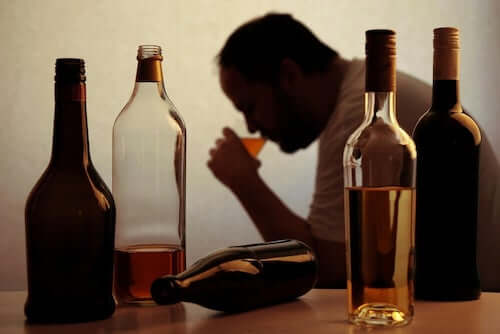 Butelki z alkoholem