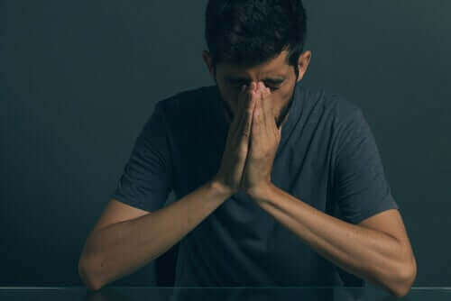 Mężczyzna z depresją