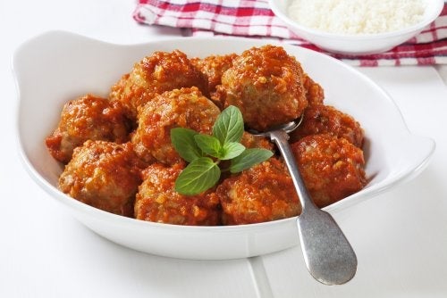 Pieczone klopsiki z indyka i pieczarek